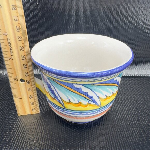 Starbucks Sberna Deruta Italy Hand Painted Pottery Teacup And Saucer Set Italy - Picture 4 of 11